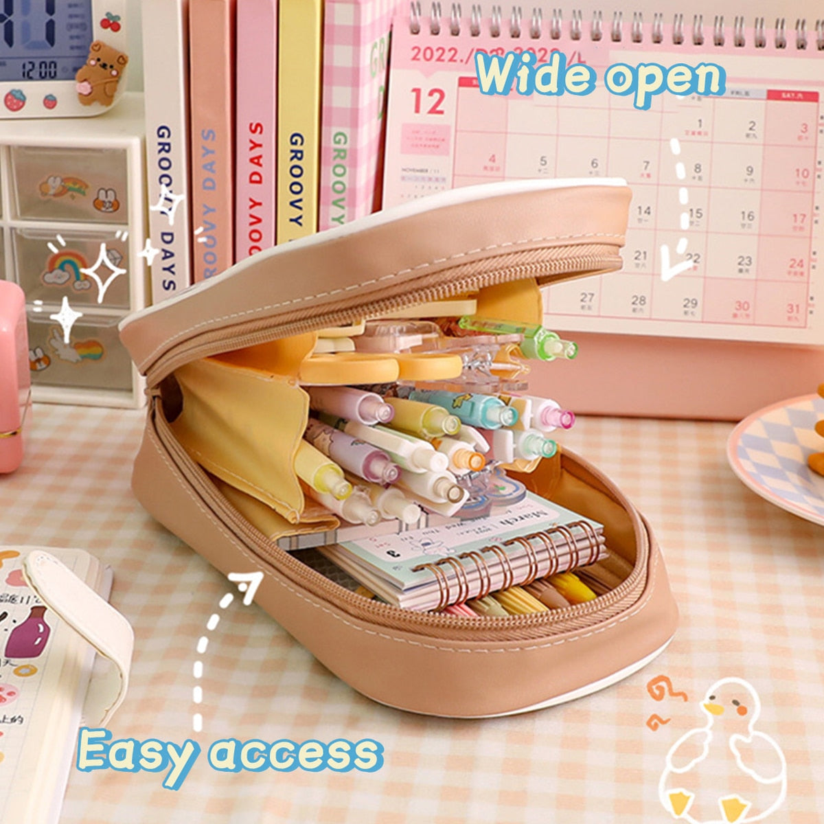 Kawaii Transparent Pen Case